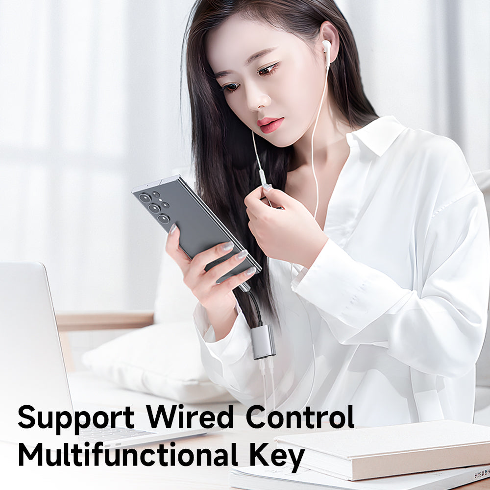 Adaptateur Audio USB-C - USB-C / 3.5mm McDodo CA-5050 Wales, Gris