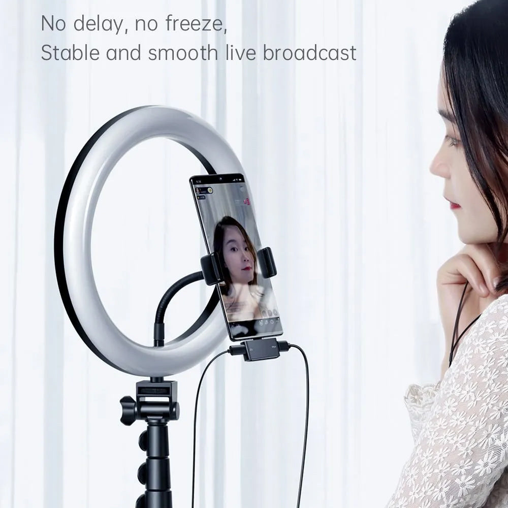 Adaptateur Audio USB-C - USB-C / USB-C McDodo CA-7670, Noir