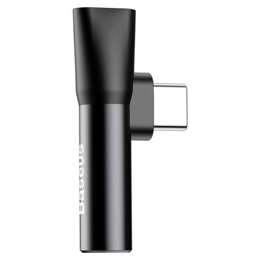 Adaptateur audio USB-C - USB-C / 3,5 mm Baseus L41, noir CATL41-01