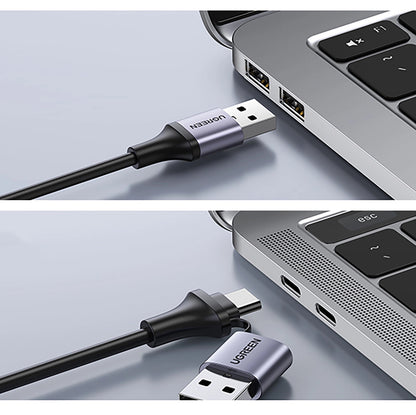 Audio- en videoadapter USB-A / USB-C - HDMI UGREEN CM489, Grijs 