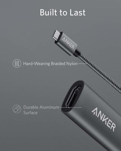 Audio- en Videoadapter USB-C - HDMI Anker 310, Grijs A83120A2