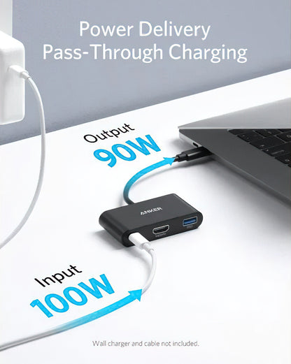 Audio- und Videoadapter USB-C - USB-C / HDMI / USB-A Anker PowerExpand, Schwarz A8339HA1