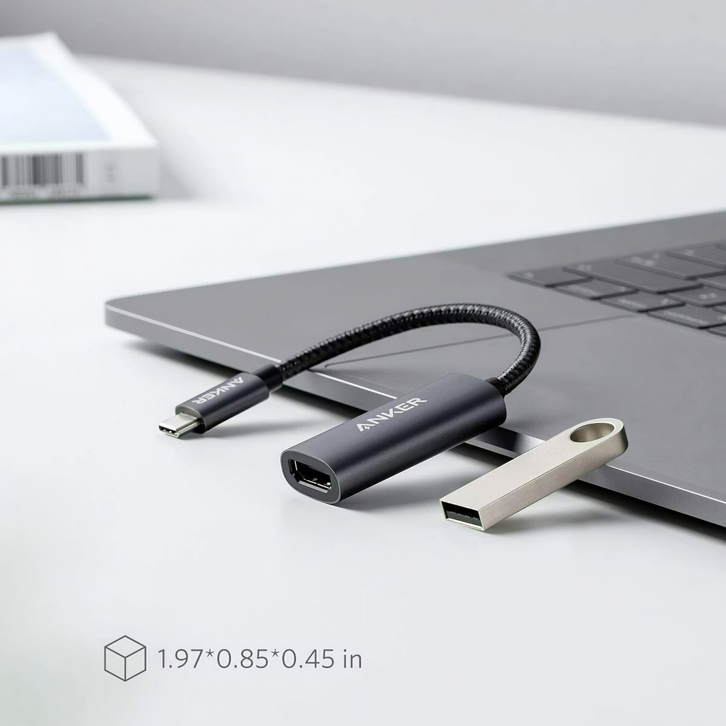 USB-C to HDMI Audio and Video Adapter Anker PowerExpand+, Gray A83120A1