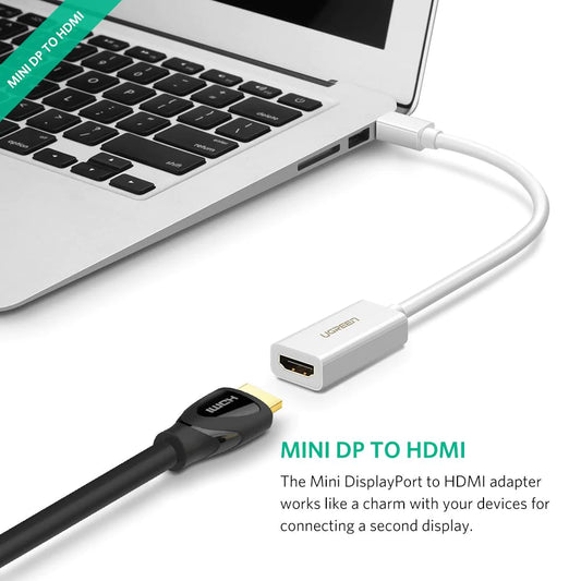 Video Adapter UGREEN MD112 (10461), MiniDisplayPort - HDMI, Zwart