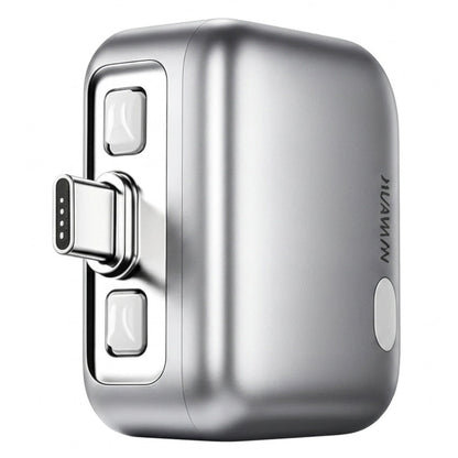 Auto Disconnect USB-C Adapter KUWAJIA KH-51 voor Voeding met Automatische Uitschakeling en Batterijbescherming, Zilver