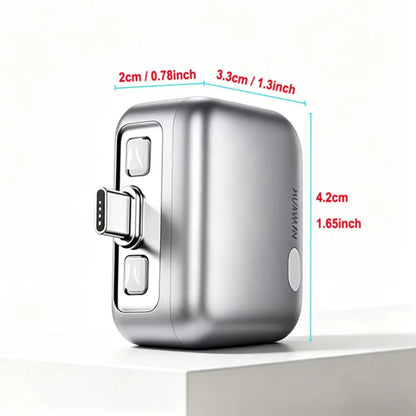 Auto Disconnect USB-C Adapter KUWAJIA KH-51 voor Voeding met Automatische Uitschakeling en Batterijbescherming, Zilver