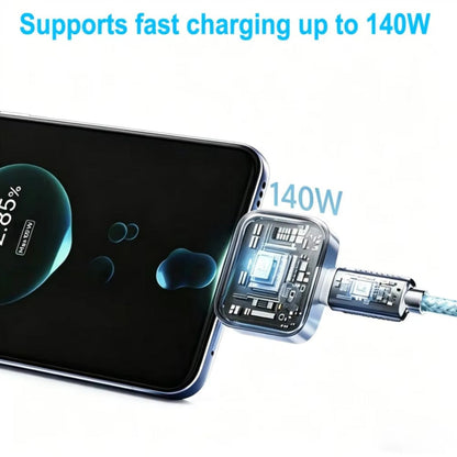 Auto Disconnect USB-C Adapter KUWAJIA KH-51 voor Voeding met Automatische Uitschakeling en Batterijbescherming, Zilver