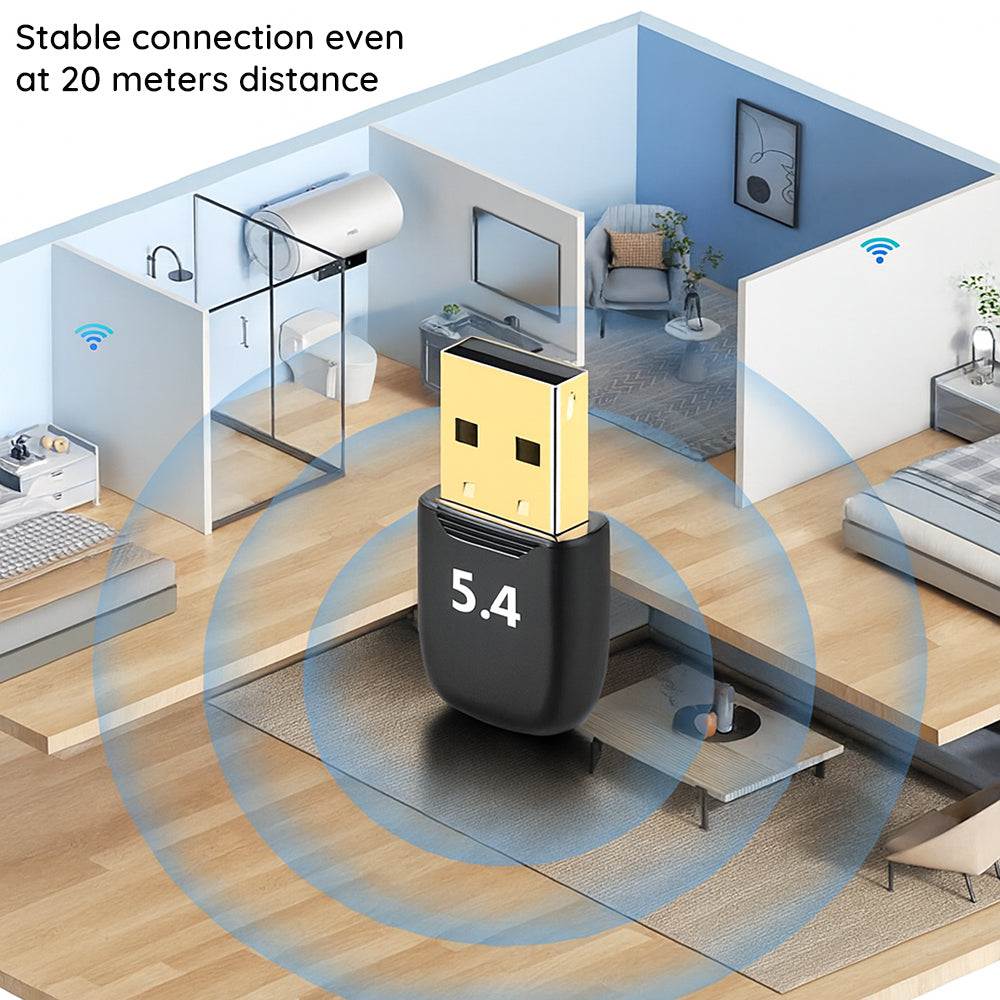 Adaptateur Bluetooth USB Techsuit BlueJet A20, Noir