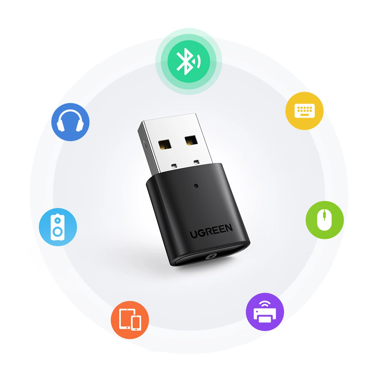 Adaptateur Bluetooth USB UGREEN CM390 (80889) Nouvelle Version, Noir