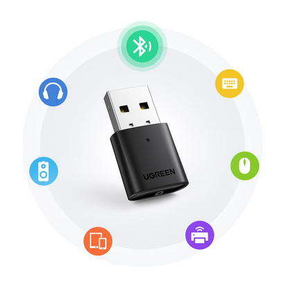 Adaptateur Bluetooth USB UGREEN CM390 (80889) Nouvelle Version, Noir