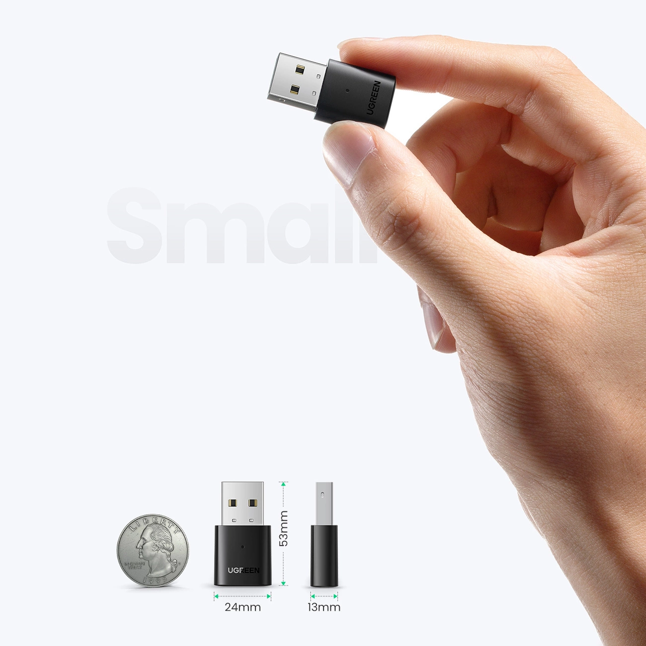 Adaptateur Bluetooth USB UGREEN CM390 (80889) Nouvelle Version, Noir