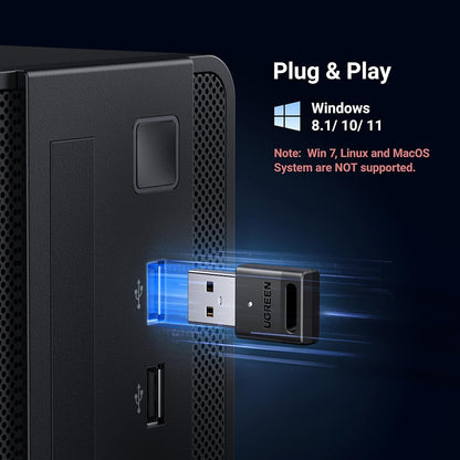 Adaptateur Bluetooth USB UGREEN CM591 (35995), Noir