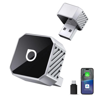 Draadloze Carplay / Android Auto-adapter Ottocast Mini Cube Style C voor Apple iPhone / Android Series CP88-T3