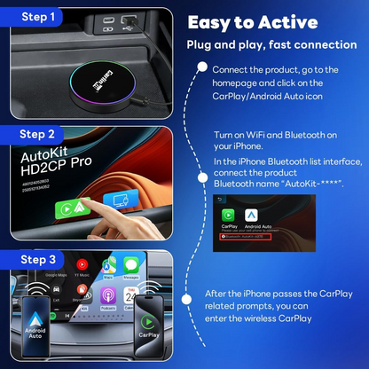 Carplay / Android Auto Draadloze Adapter Carlinkit HD2CP Pro voor Apple iPhone / Android Series