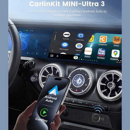 Carplay / Android Auto Draadloze Adapter Carlinkit Mini Ultra3 voor Apple iPhone / Android Series