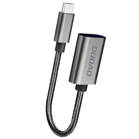 Dudao L15T USB-C naar USB-A OTG-adapter, zwart