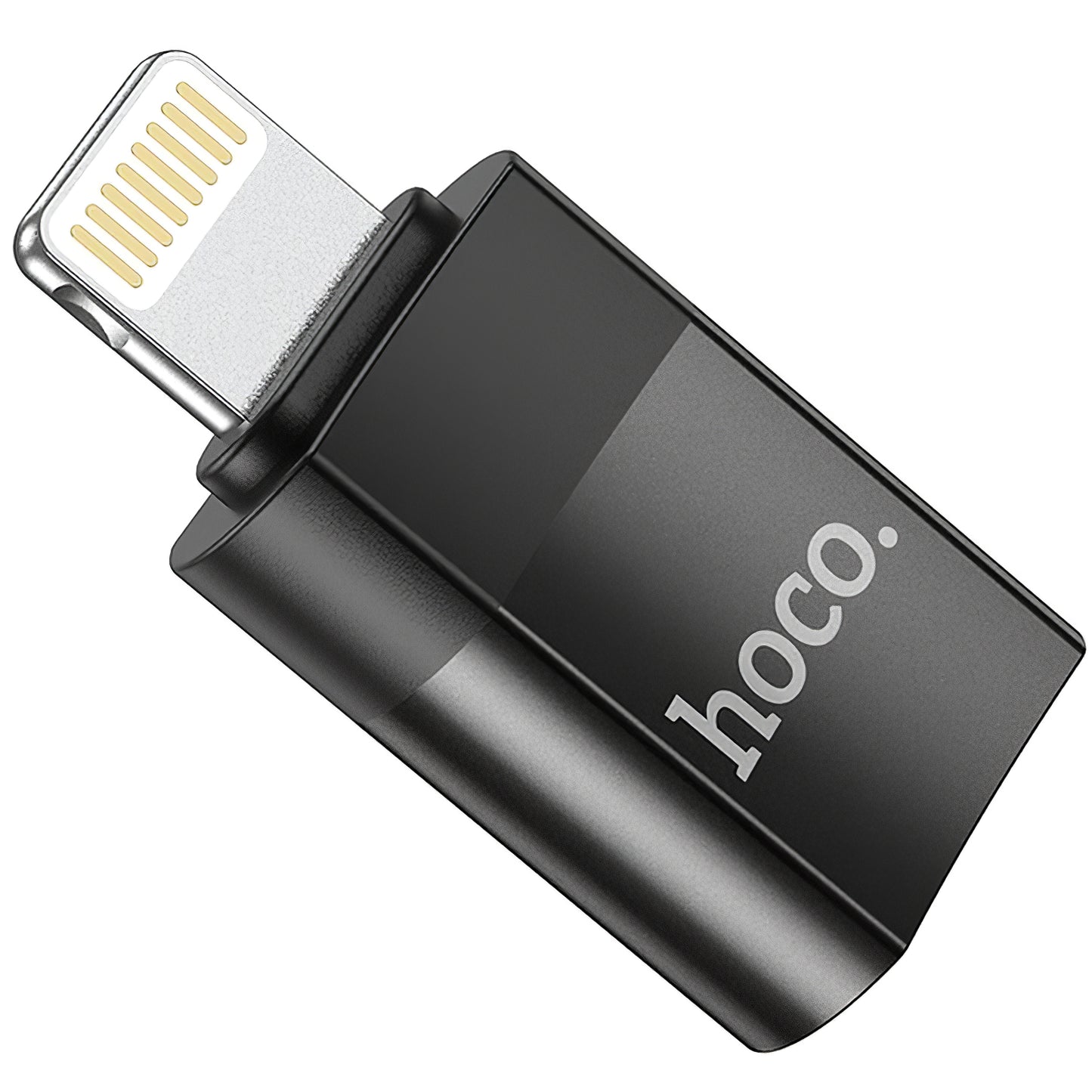 Gegevens- en oplaadadapter USB-C - Lightning HOCO UA17, zwart 