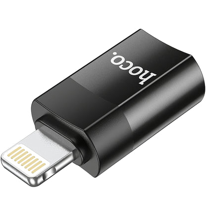 Gegevens- en oplaadadapter USB-C - Lightning HOCO UA17, zwart 