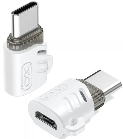 Adaptateur de données et de charge microUSB - USB-C XO Design NB256G, Blanc