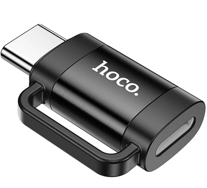 Adaptateur de données et de charge Lightning - USB-C HOCO UA31E, Noir