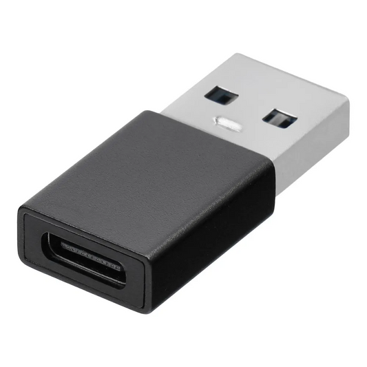 USB-C naar USB-A Data- en Oplaadadapter Blue Star, Zwart