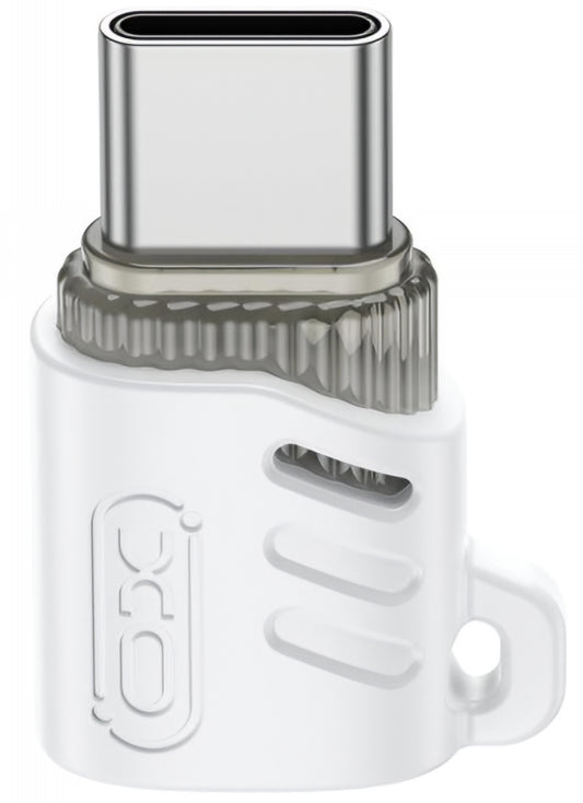 Data- en Oplaadadapter microUSB - USB-C XO Design NB256G, Wit