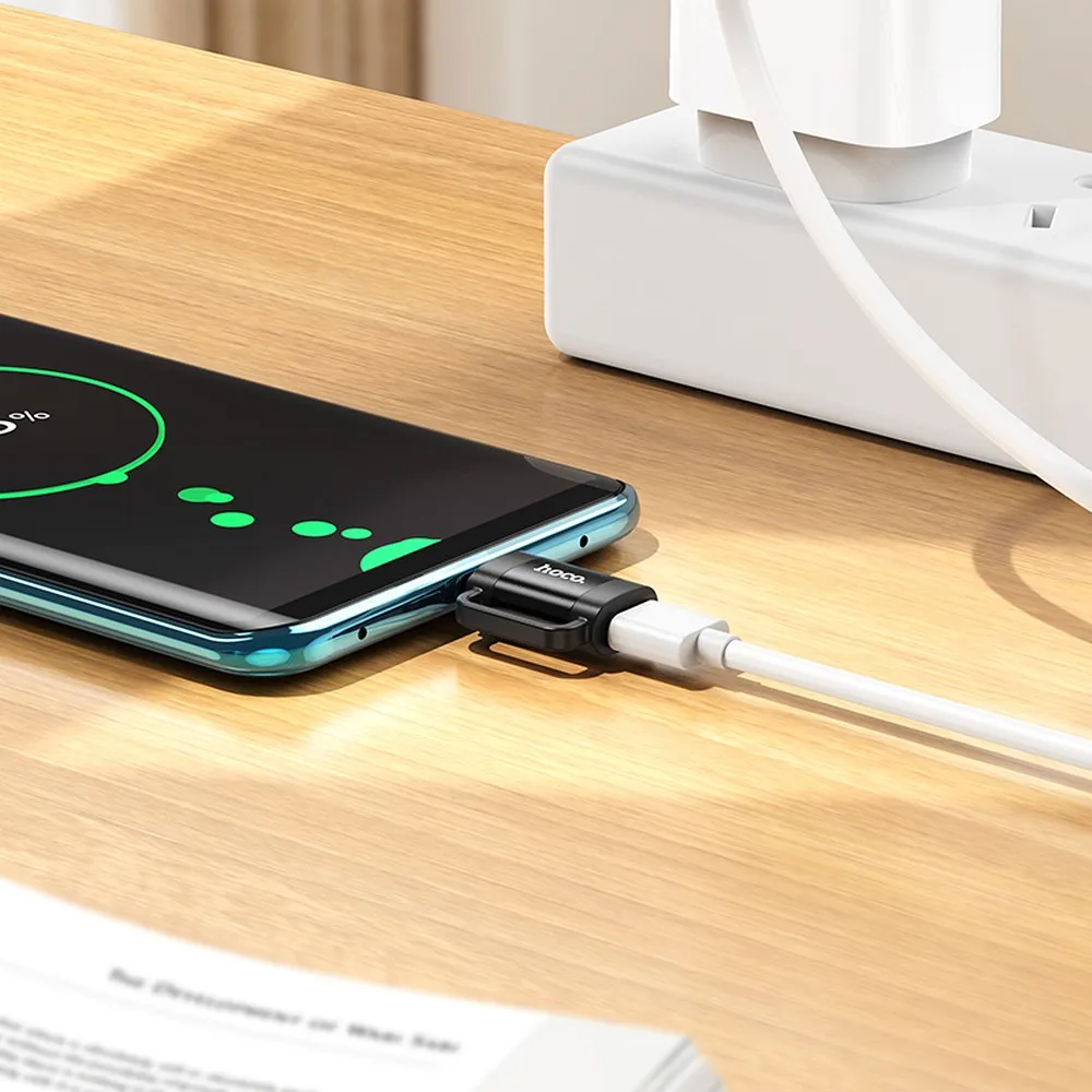 Adaptateur de données et de charge Lightning - USB-C HOCO UA31E, Noir