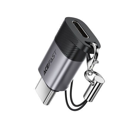 Data- en Oplaadadapter Lightning - USB-C Acefast J19, Grijs