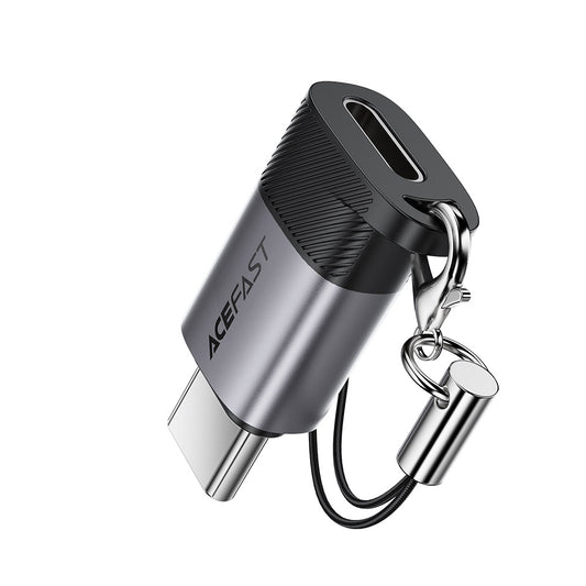 Adaptateur de Données et de Charge Lightning - USB-C Acefast J19, Gris