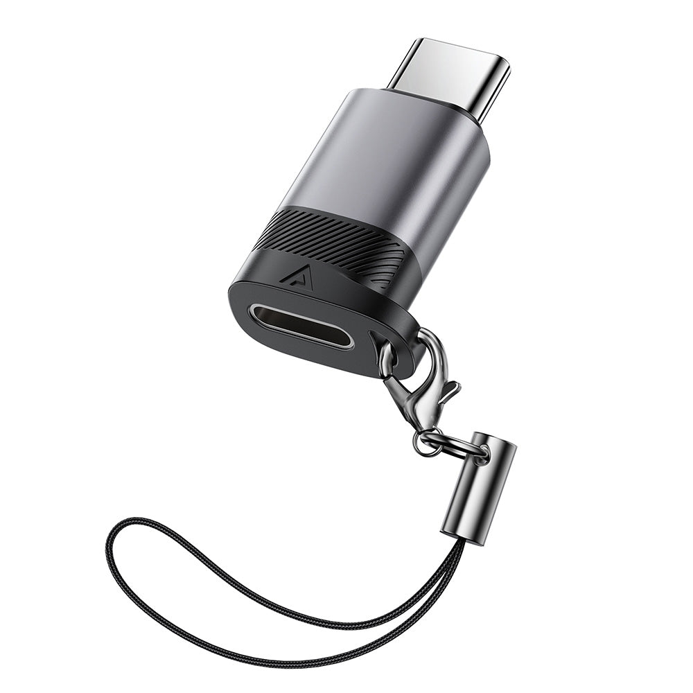 Data- en Oplaadadapter Lightning - USB-C Acefast J19, Grijs
