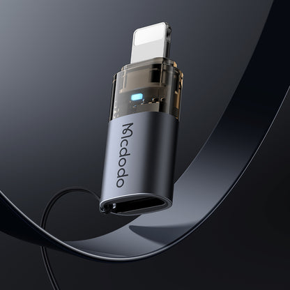USB-C - Lightning McDodo OT-7630 Daten- und Ladeadapter, Schwarz
