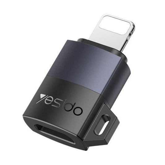 Adaptateur de données et de charge USB-C - Lightning Yesido GS27, Gris