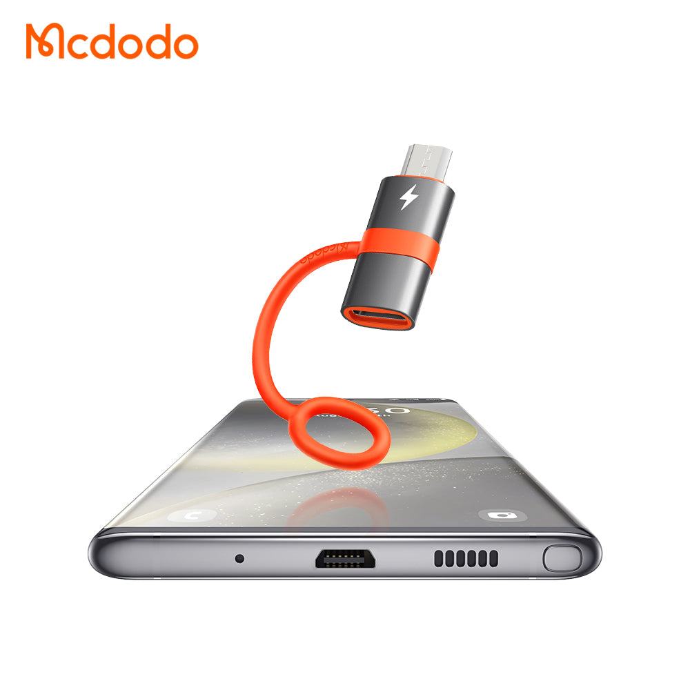 USB-C - microUSB Daten- und Ladeadapter McDodo OT-3820, Grau