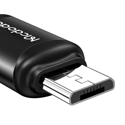Adapter voor Data en Opladen USB-C - microUSB McDodo OT-7690, Zwart