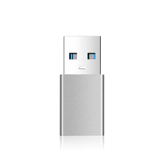 USB-C to USB-A Data and Charging Adapter, Fixed, Grey