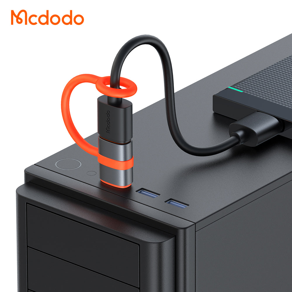 Adaptateur de Données et de Chargement USB-C - USB-A McDodo OT-3800, Gris