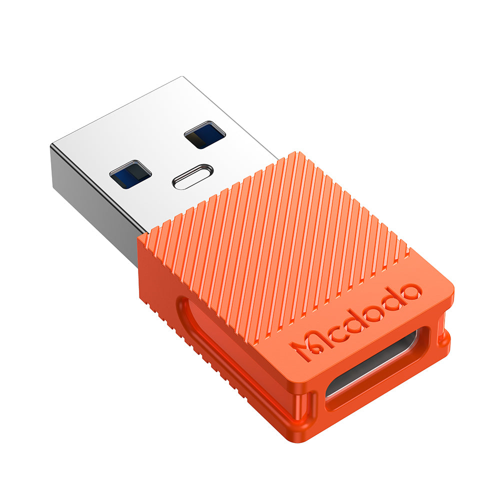 Adaptateur de Données et de Chargement USB-C - USB-A McDodo OT-6550, Orange