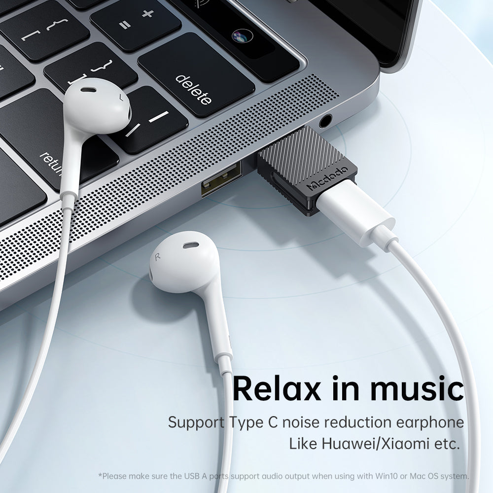 Adaptateur de Données et de Chargement USB-C - USB-A McDodo OT-6970, Noir