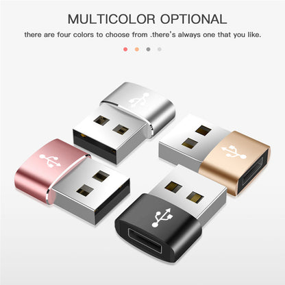 USB-C - USB-A Data en Oplaad Adapter Techsuit, Zwart