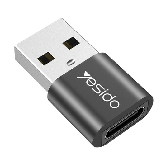 Adaptateur de Données et de Charge USB-C - USB-A Yesido GS09, Noir