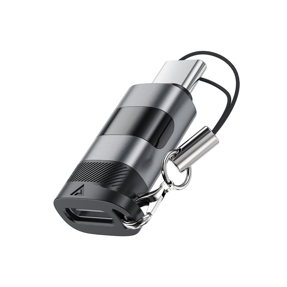 Adaptateur de Données et de Charge USB-C - USB-C Acefast J9 Display, Gris