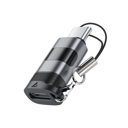 Adaptateur de Données et de Charge USB-C - USB-C Acefast J9 Display, Gris