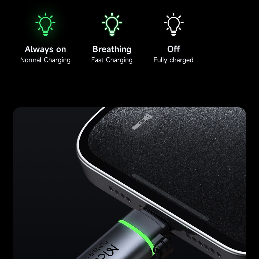 Adaptateur de Données et de Charge USB-C - USB-C McDodo OT-2450 Power Off, Noir