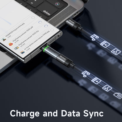 Adaptateur de Données et de Charge USB-C - USB-C McDodo OT-2450 Power Off, Noir
