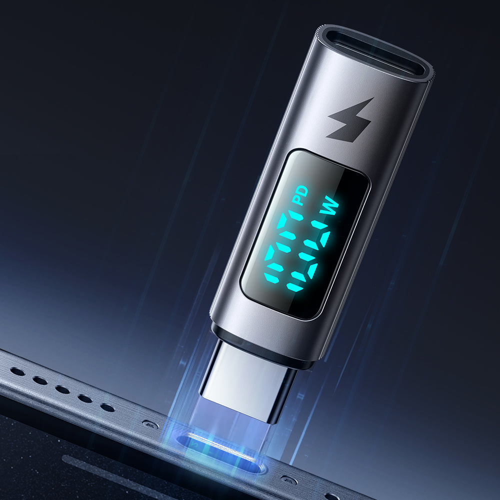 USB-C Data en Oplaad Adapter - USB-C McDodo OT-6090 Wales Display, Zwart