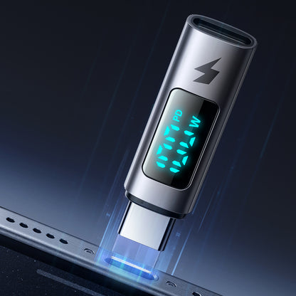 USB-C Data en Oplaad Adapter - USB-C McDodo OT-6090 Wales Display, Zwart