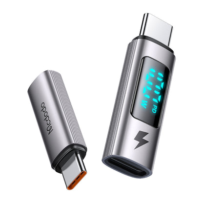 USB-C Data en Oplaad Adapter - USB-C McDodo OT-6090 Wales Display, Zwart