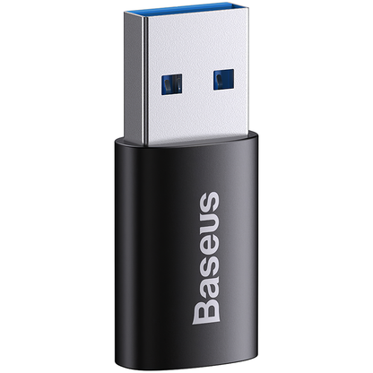 Baseus Ingenuity USB-C - USB-A USB-C oplaad- en data-adapter, zwart ZJJQ00010101 