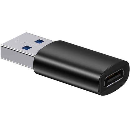 Baseus Ingenuity USB-C - USB-A USB-C oplaad- en data-adapter, zwart ZJJQ00010101 