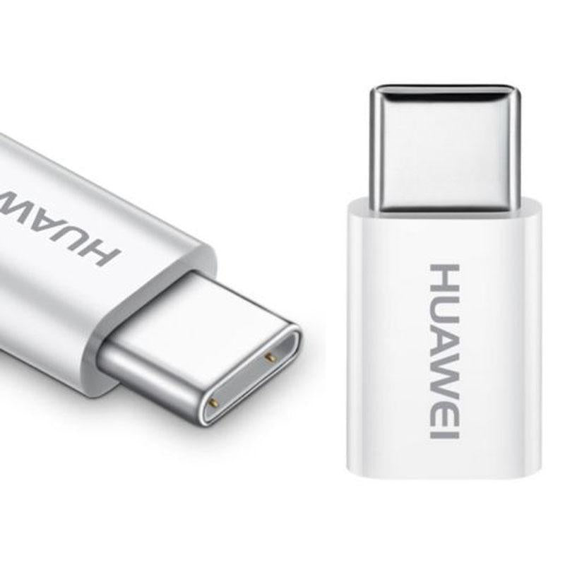 Data- en oplaadadapter microUSB - USB-C Huawei AP52, Wit 4071259